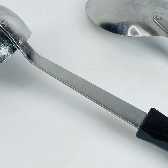 CUTCO Spoon And Ladle Stainless Steel Brown Swirl Handle Serving Utensil Set - Picture 9 of 14